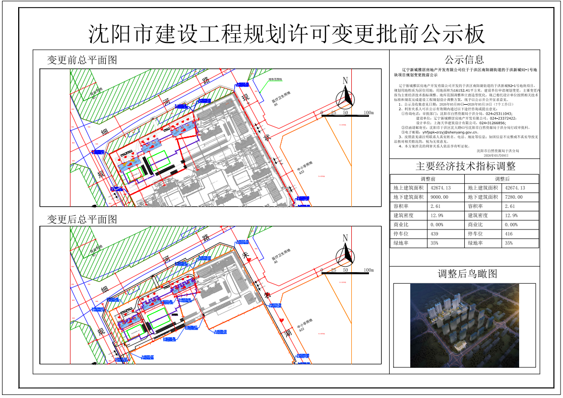 辽宁新城雅居房地产开发有限公司位于于洪区南阳湖街道的于洪新城92-1号地块项目规划变更批前公示.png