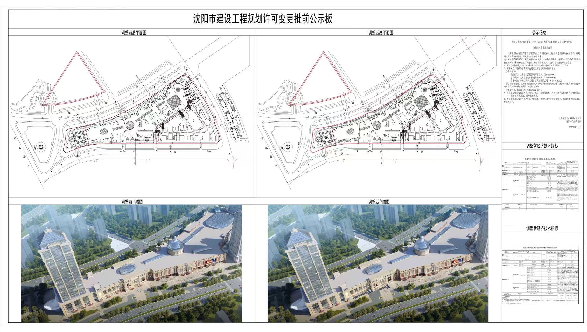 沈阳星港地产投资有限公司位于浑南区沈中大街1 号的月星国际城A1区项目规划许可变更批前公示.jpg